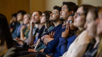 Audience listening to the lecture
