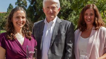 Chancellor Gene Block with Public Impact Research Awards 2022 Awardees