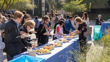 Reception area after the event