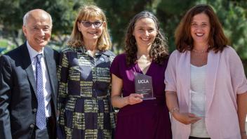 Vice Chancellor Roger Wakimoto with Public Research Awards 2022 Awardees