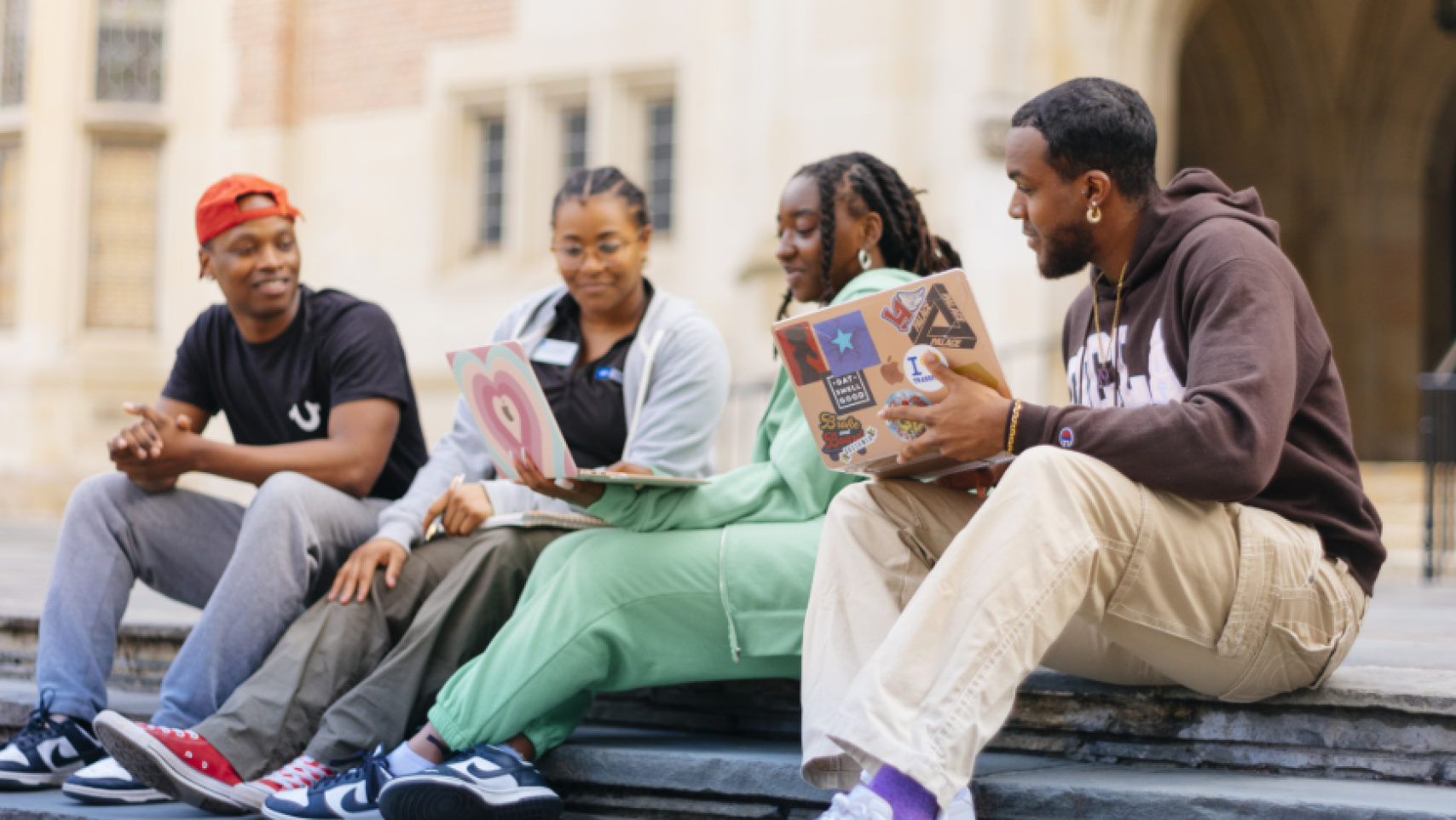 Students in front of  Black Bruin Resource Center