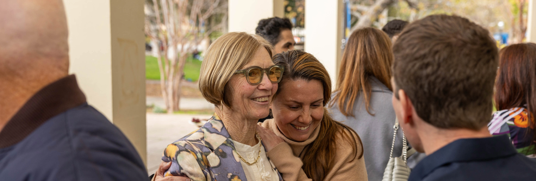 Professor Dana Cuff with guest at 135th Faculty Research Lecture